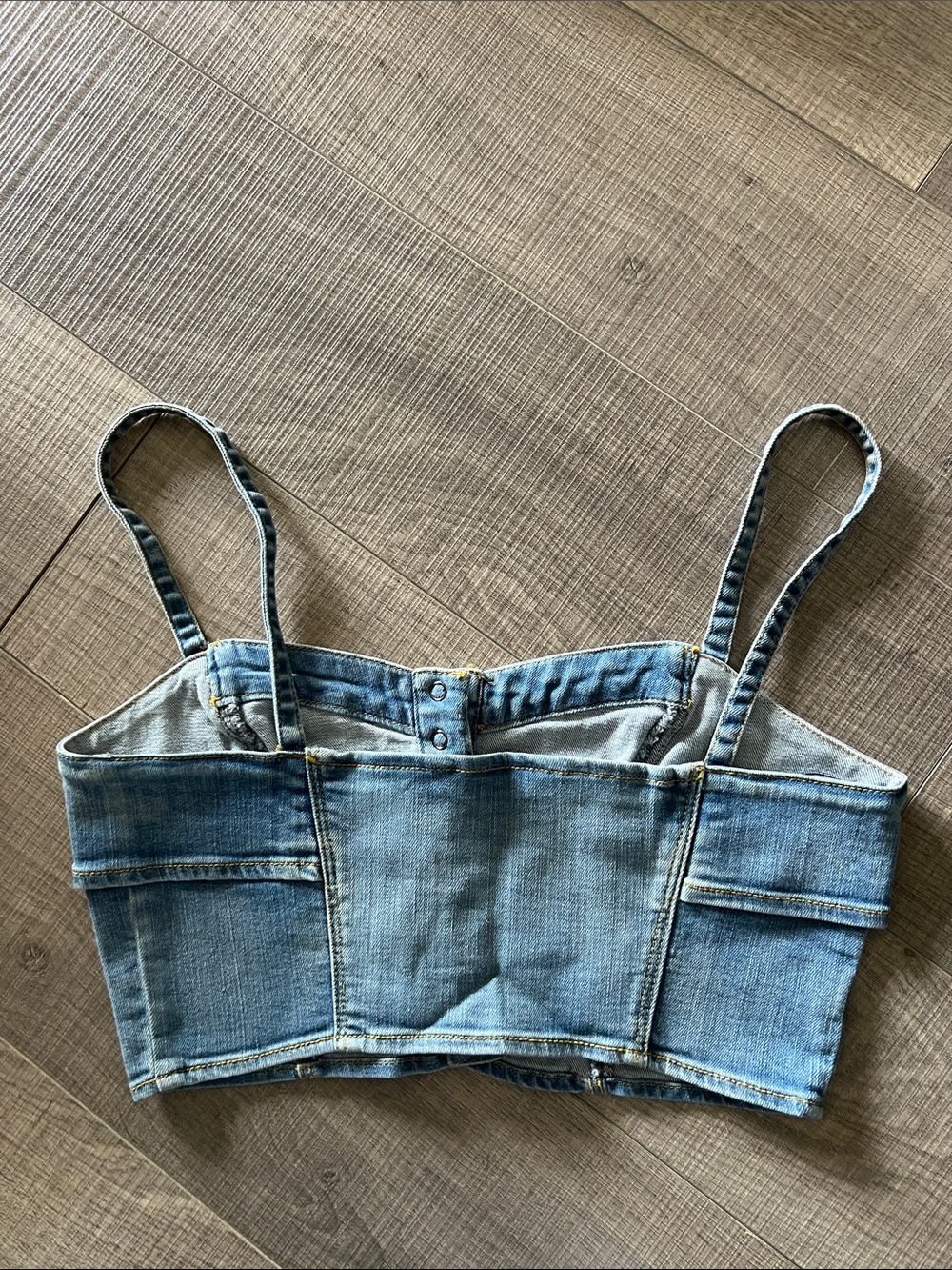 Mango Button-Front Crop Cami - Picture 7 of 7